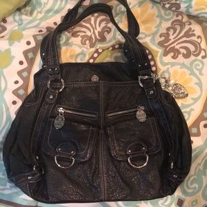 Kathy Van Zeeland black shoulder purse
